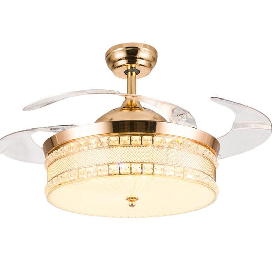 42" Gold Vintage Fan with Light DS-FZ67