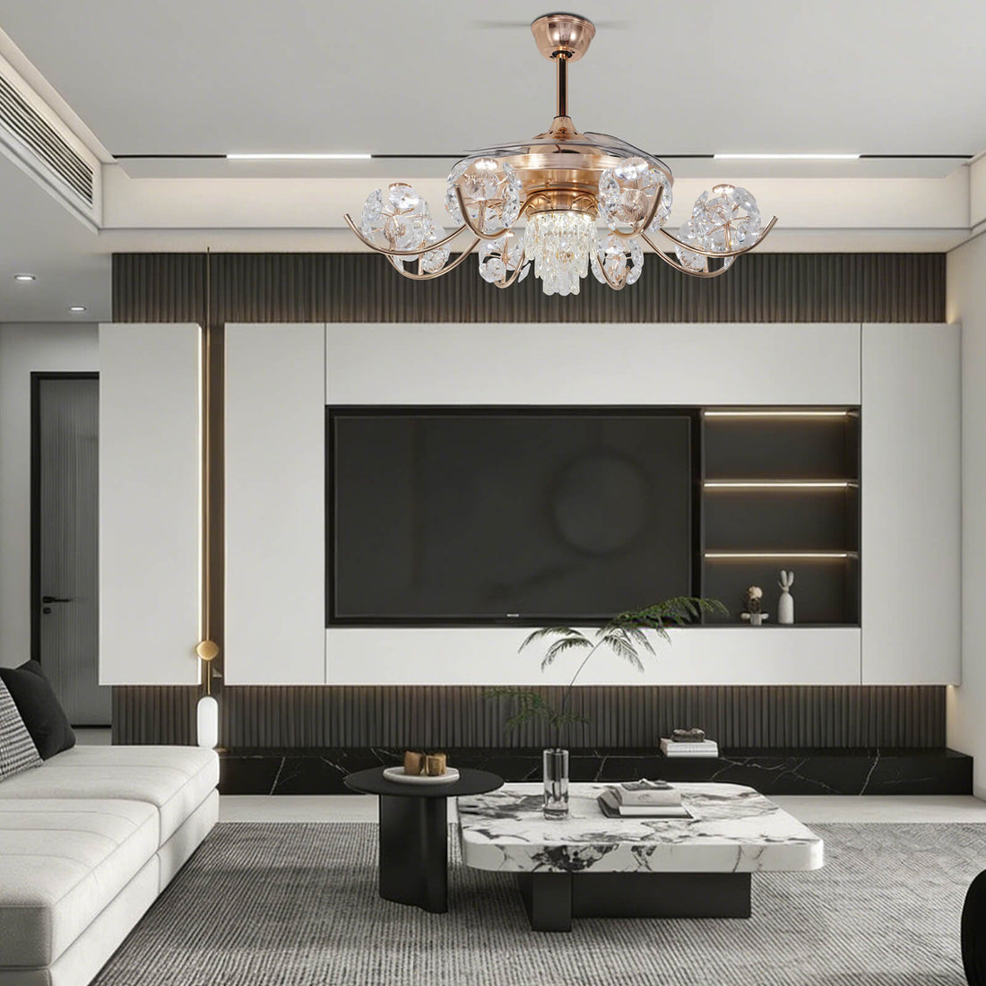 How to Choose a Crystal Ceiling Fan with Light for Your Living Room