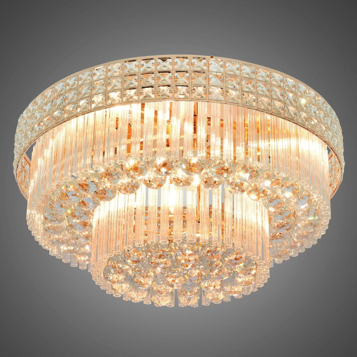 23.6" Modern Remote ControlledK9 Crystal Chandelier