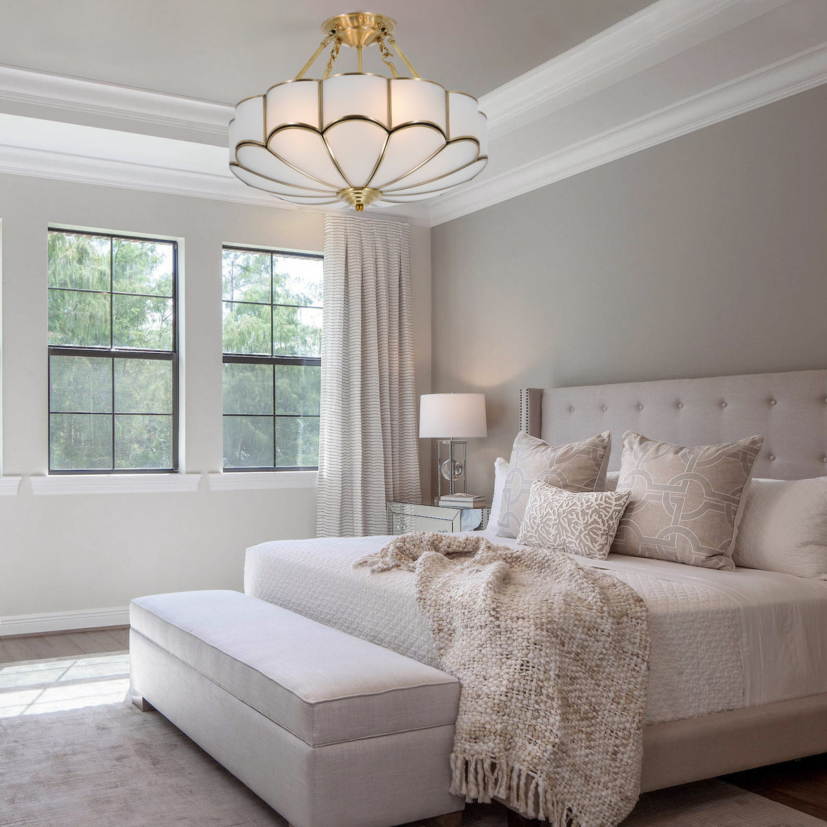 Tiffany Ceiling Light Fixture DS-DR36