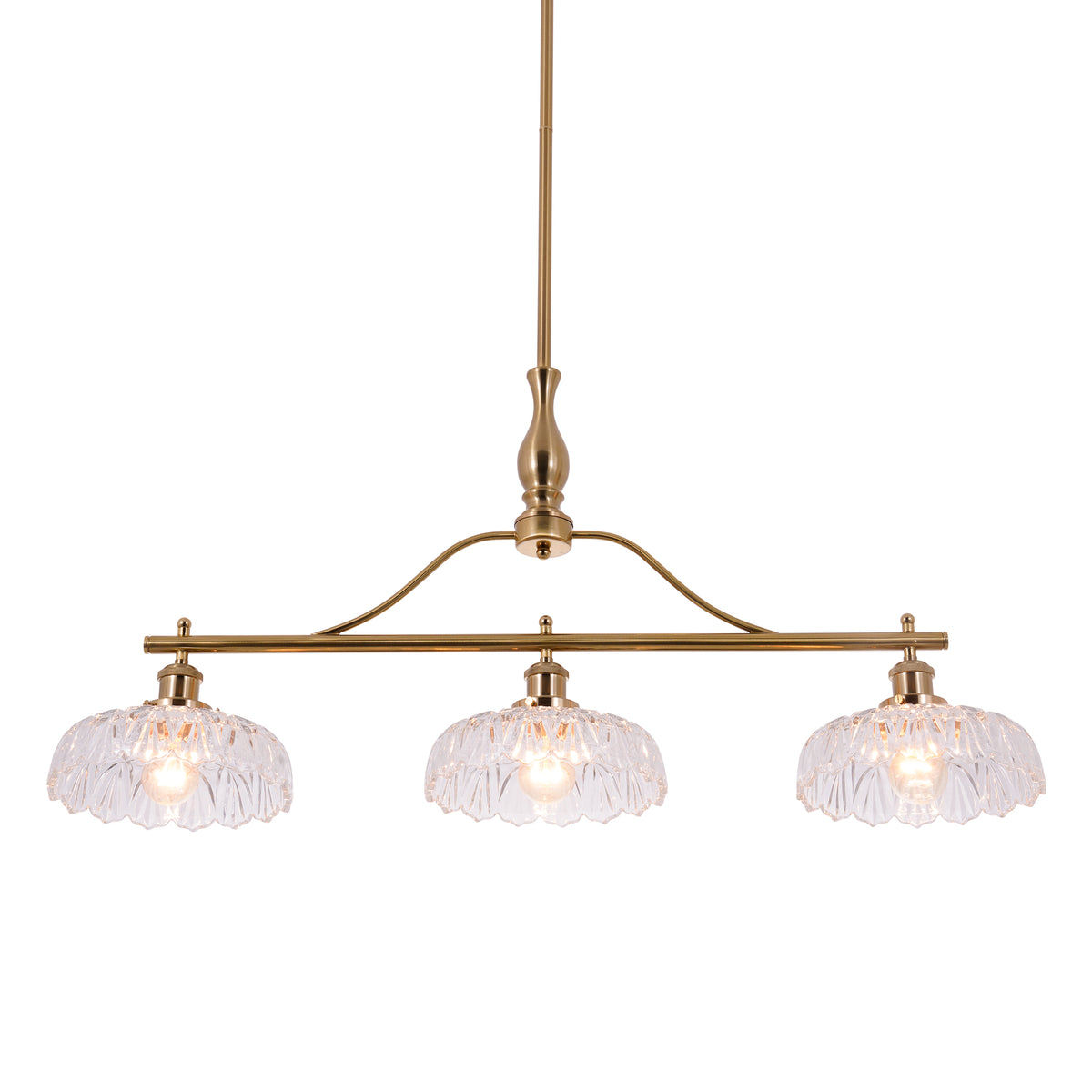 3 - Light Dimmable Modern Linear Chandelier DS-DY48