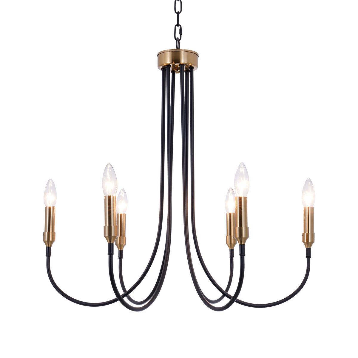 6-Light 23.62 inch Classic Chandelier for Kitchen Living Room DS-DY66