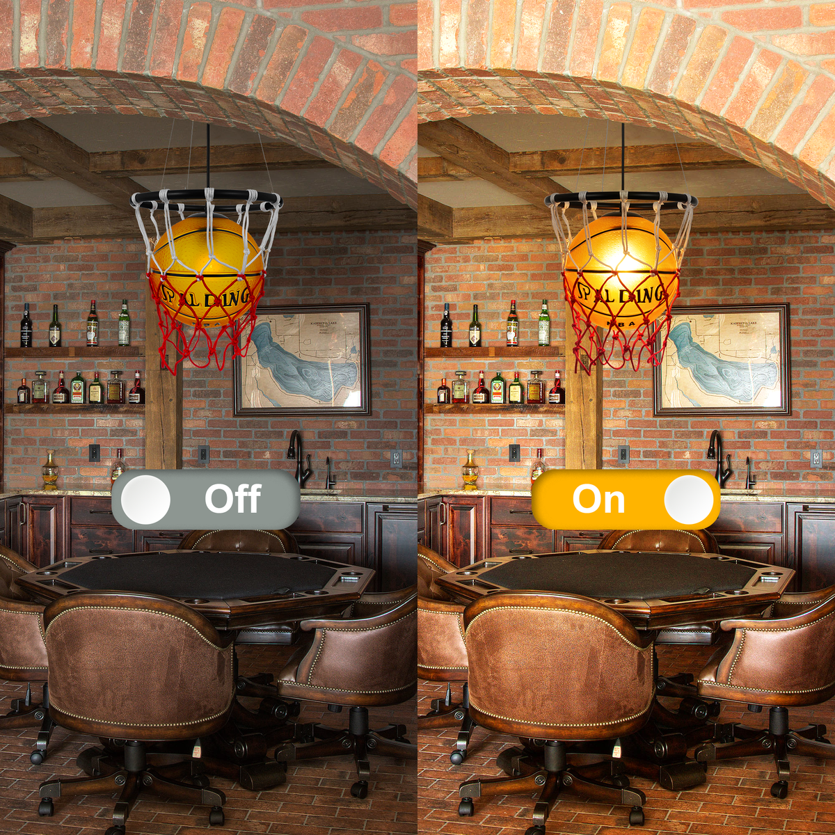 Basketball Style Chandelier ELT286