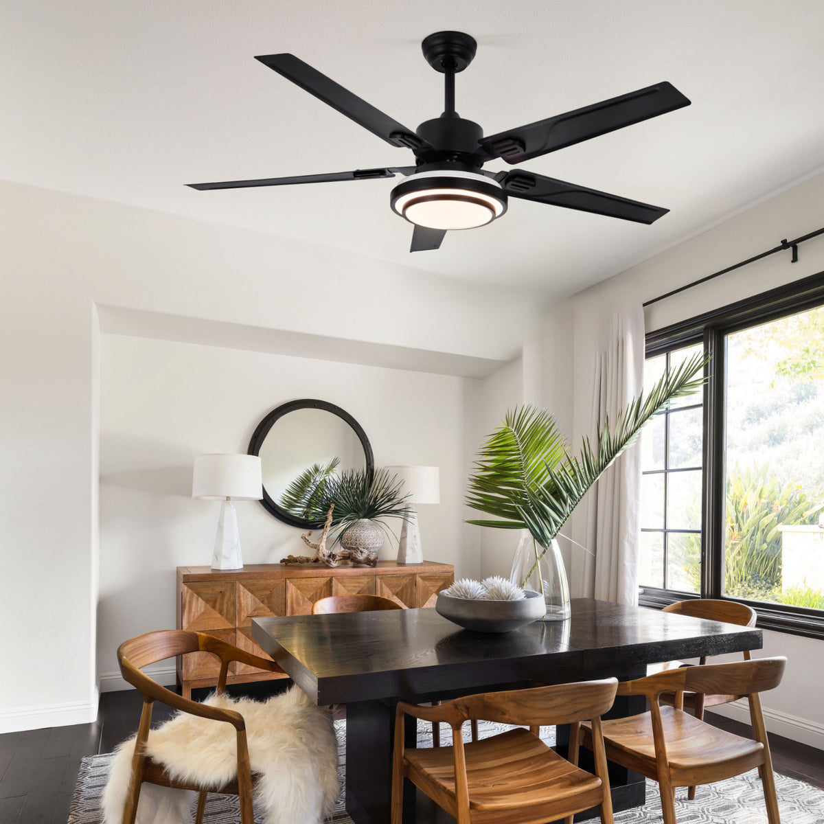 52" 5-Blades Chandelier Industrial Ceiling Fan DS-LN194