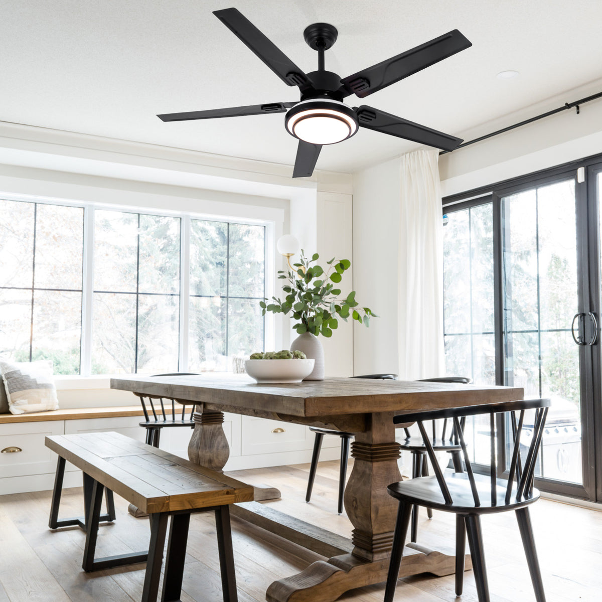 52" 5-Blades Chandelier Industrial Ceiling Fan DS-LN194