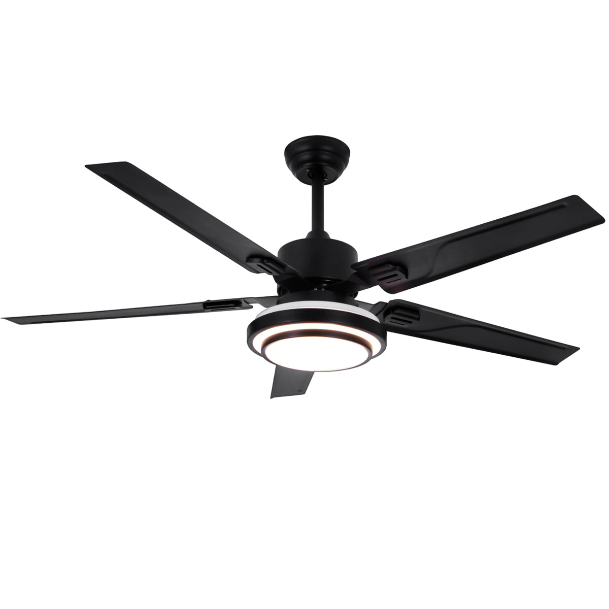 52" 5-Blades Chandelier Industrial Ceiling Fan Remote 3-Color 3-Speed DS-LN194