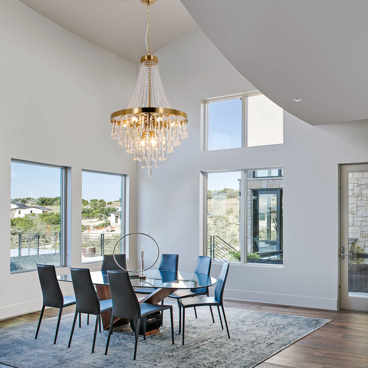 Luxury Crystal Chandelier for Villa Staircase DS-SQ26