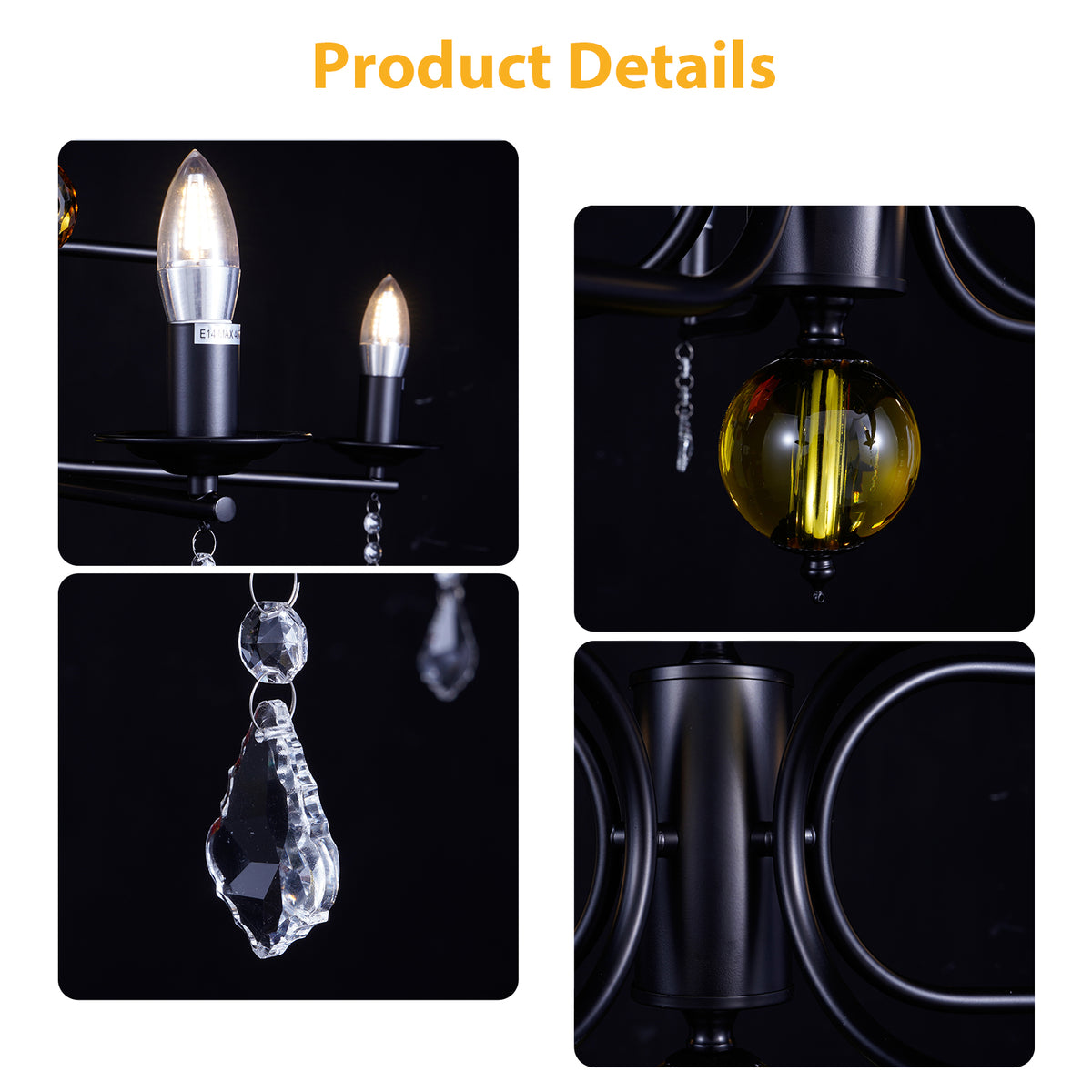 Symphony Crystal Chandelier DS-SQ36
