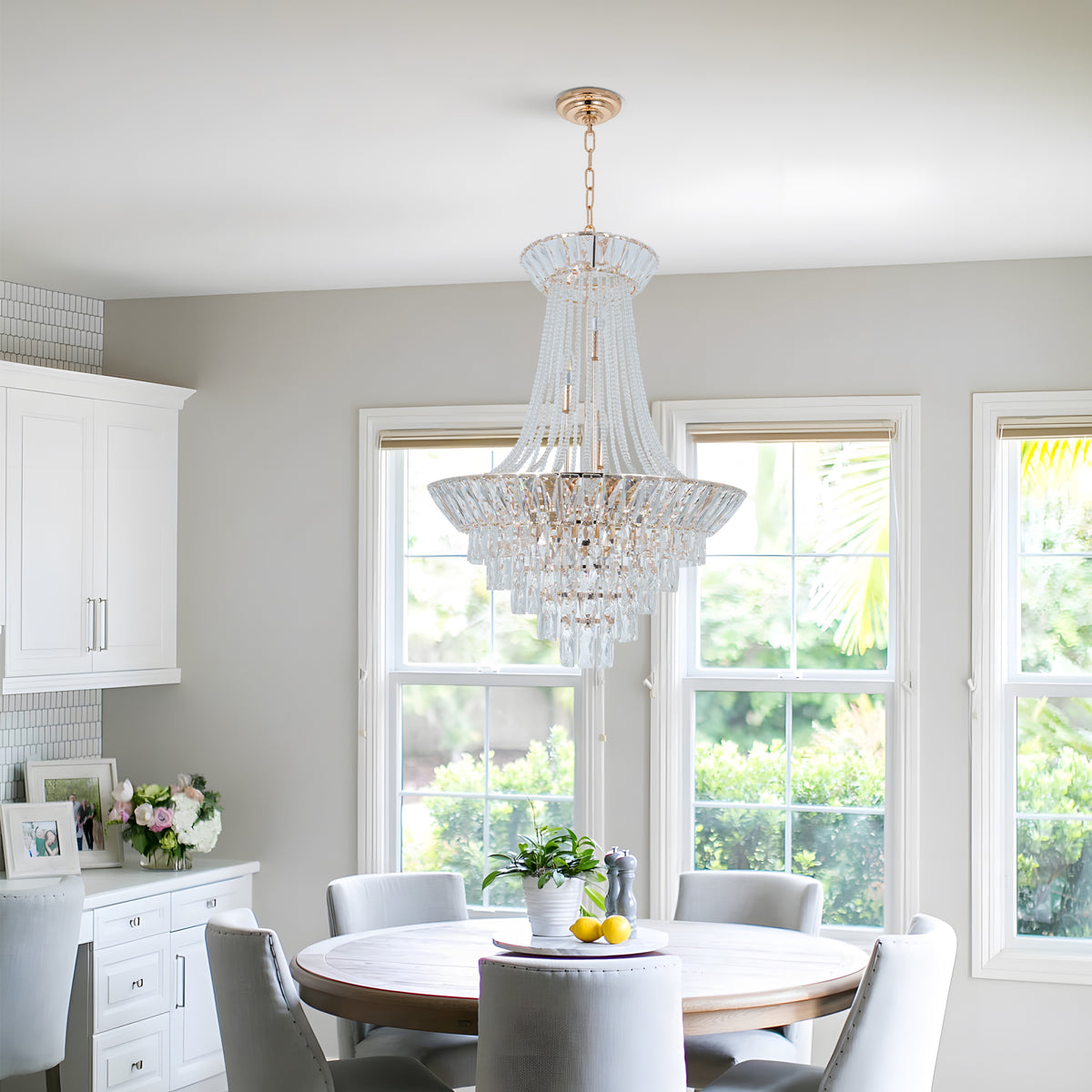 12-Light Gold French Empire Chandelier DS-SW10