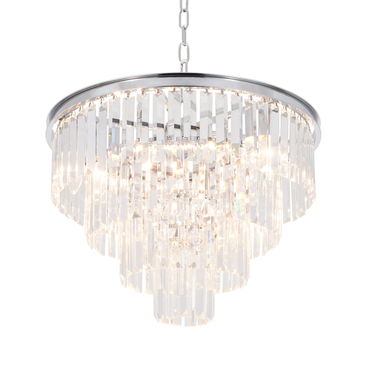 11 - Light Dimmable Tiered Chandelier (SZ56)