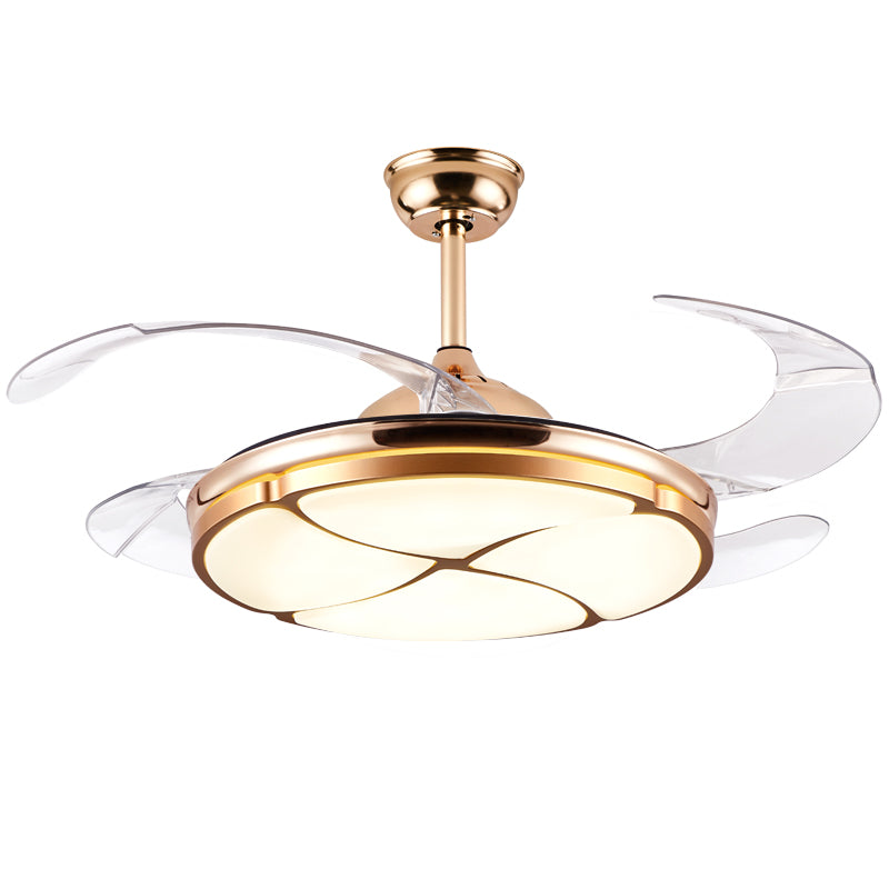 42" Four-Leaf Clover Invisible Fan with Light  无库存