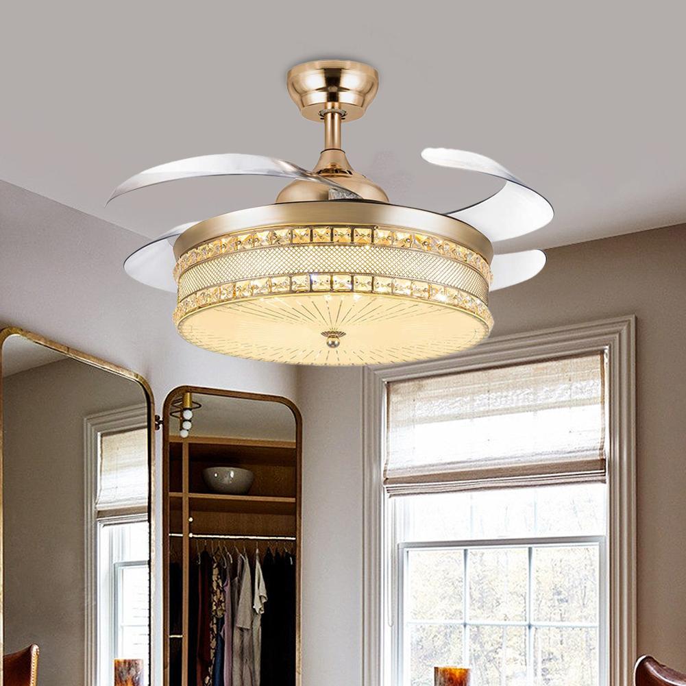 42" Gold Vintage Fan with Light