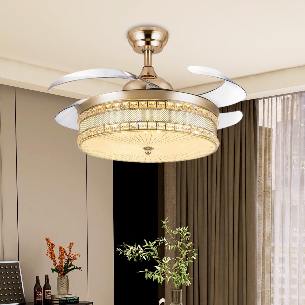 42" Gold Vintage Fan with Light
