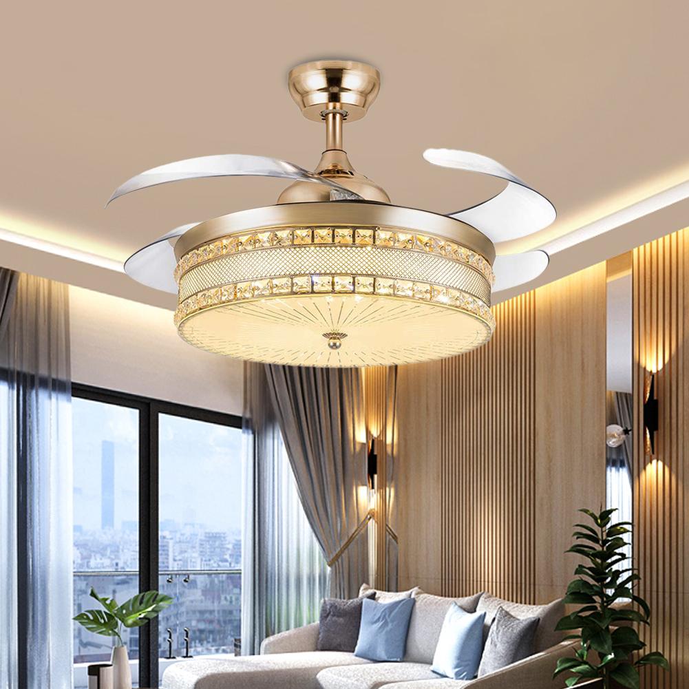 42" Gold Vintage Fan with Light